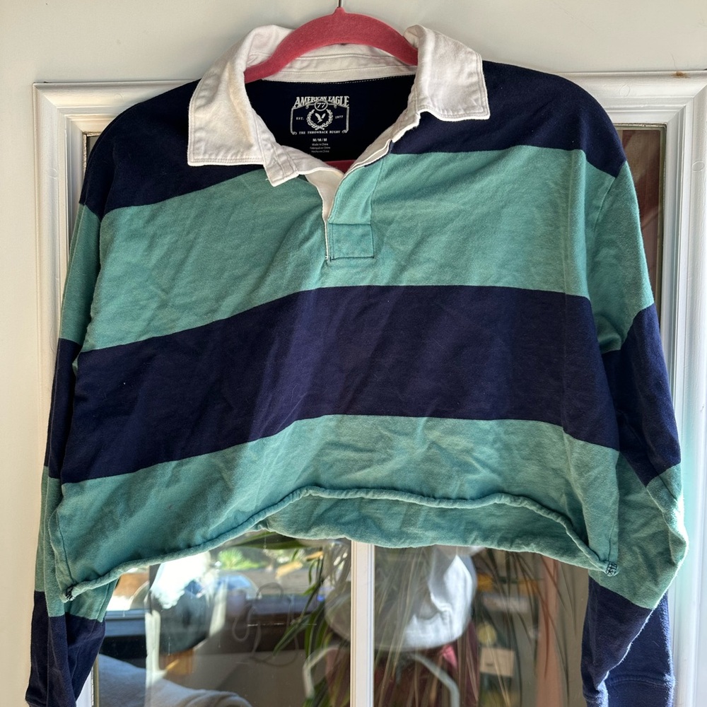American Eagle collard long sleeve